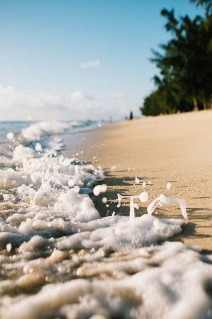 image of beautiful beach. Microplastics are the invisible threat. How to avoid microplastics today.
