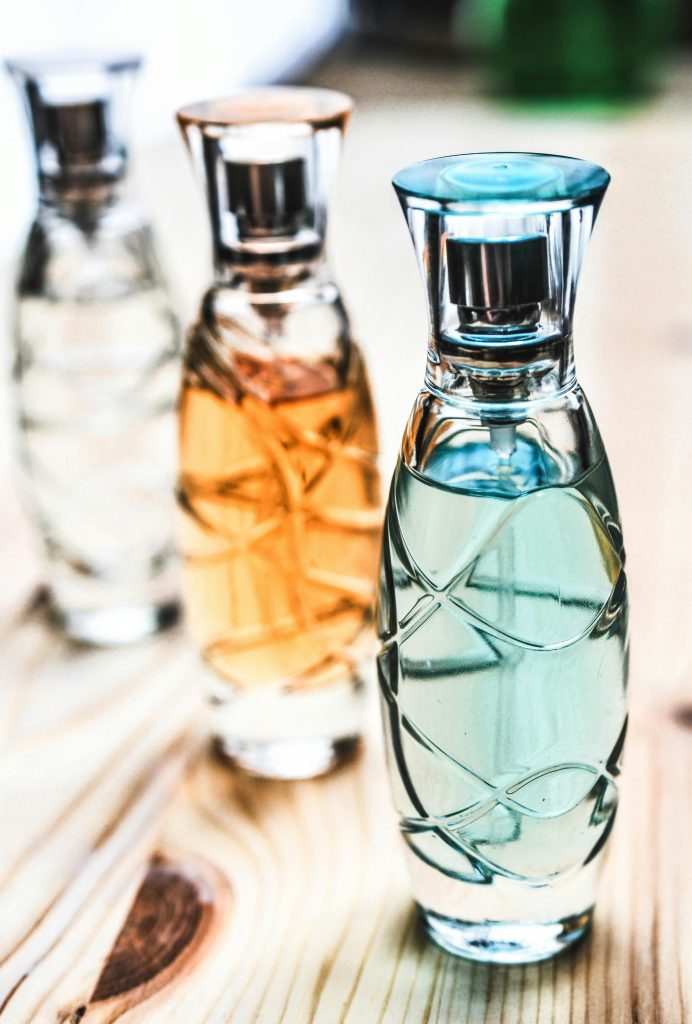 Image of perfume bottles. The truth about fragrances